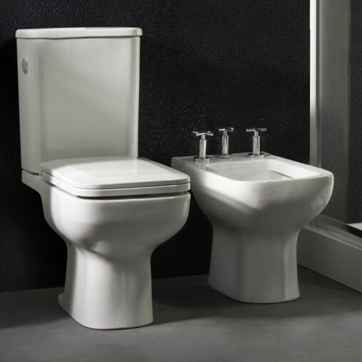 Bidet de Pie con 3 Orificios Trento Ferrum