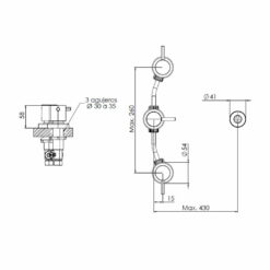 Griferia Bidet con Transferencia (PDI) Onix Vasser