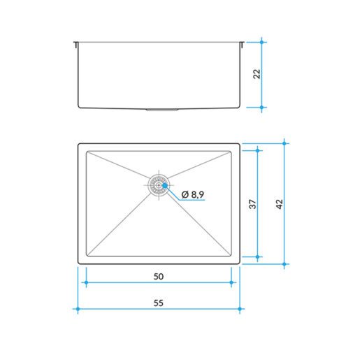 pileta-signature-enkel-55-johnson-acero